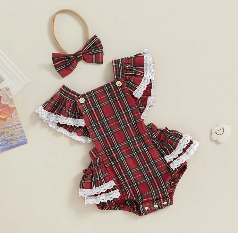 Tartan Romper
