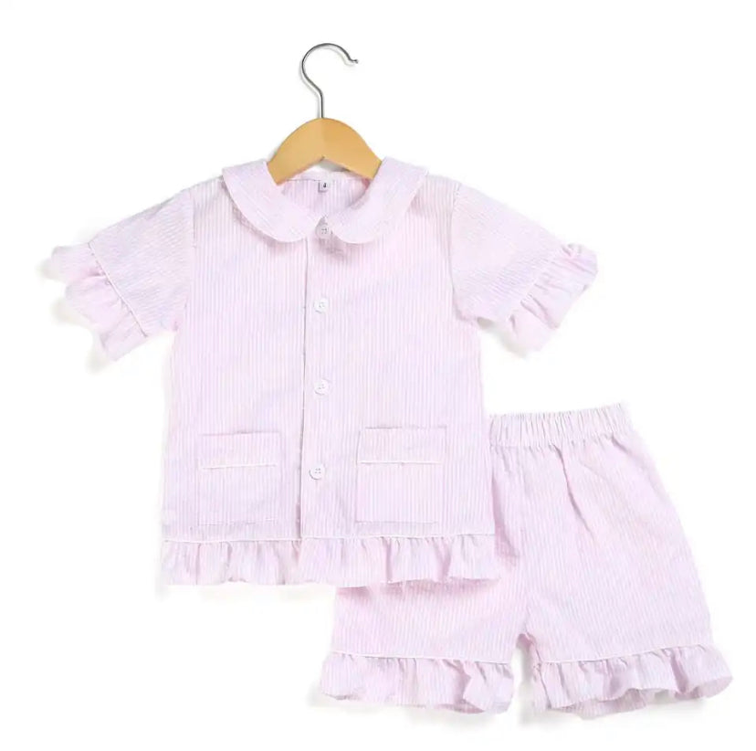 Pink/Blue Stripe Pyjamas