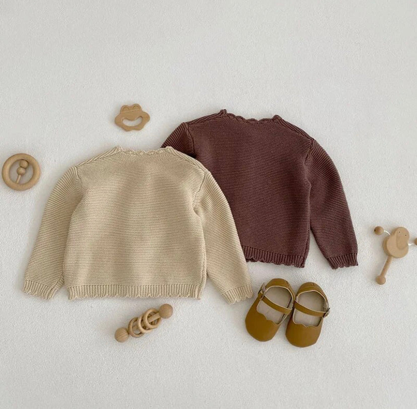Scallop Knit Cardigan