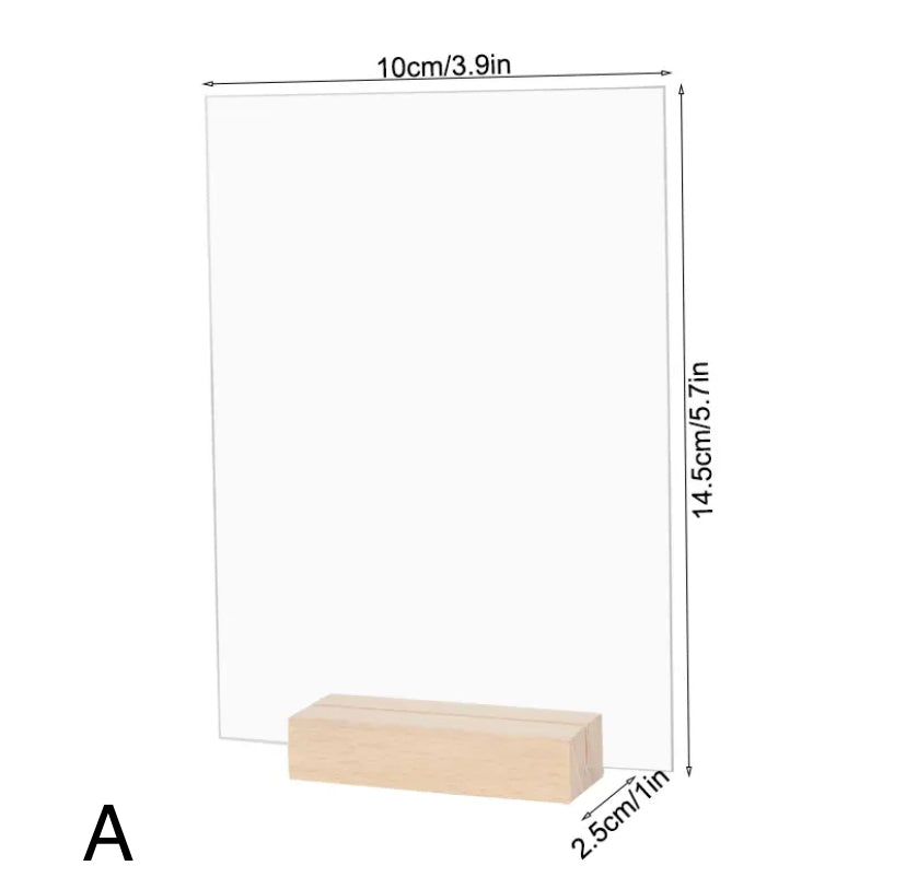 10pc acrylic signs & base