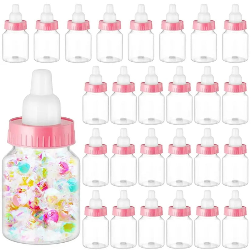 12pc Baby Bottles - pink or blue