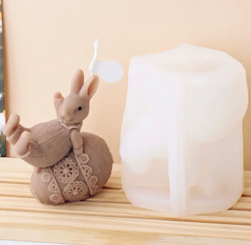 Bunny & Egg mould - soap/candle