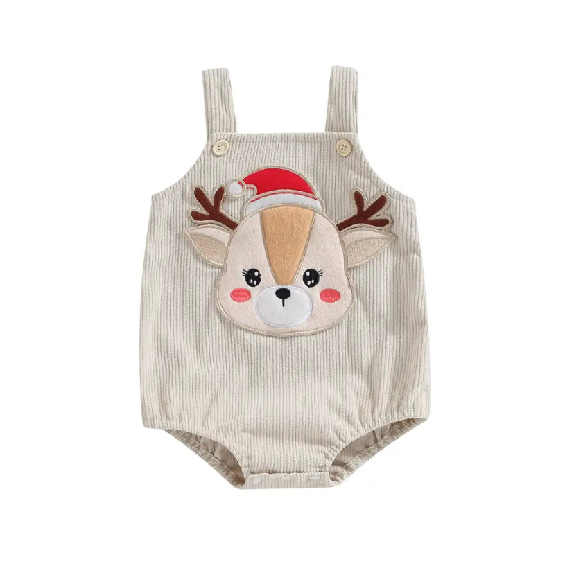 Corduroy Reindeer Romper