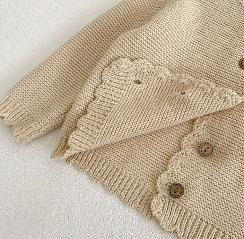 Scallop Knit Cardigan