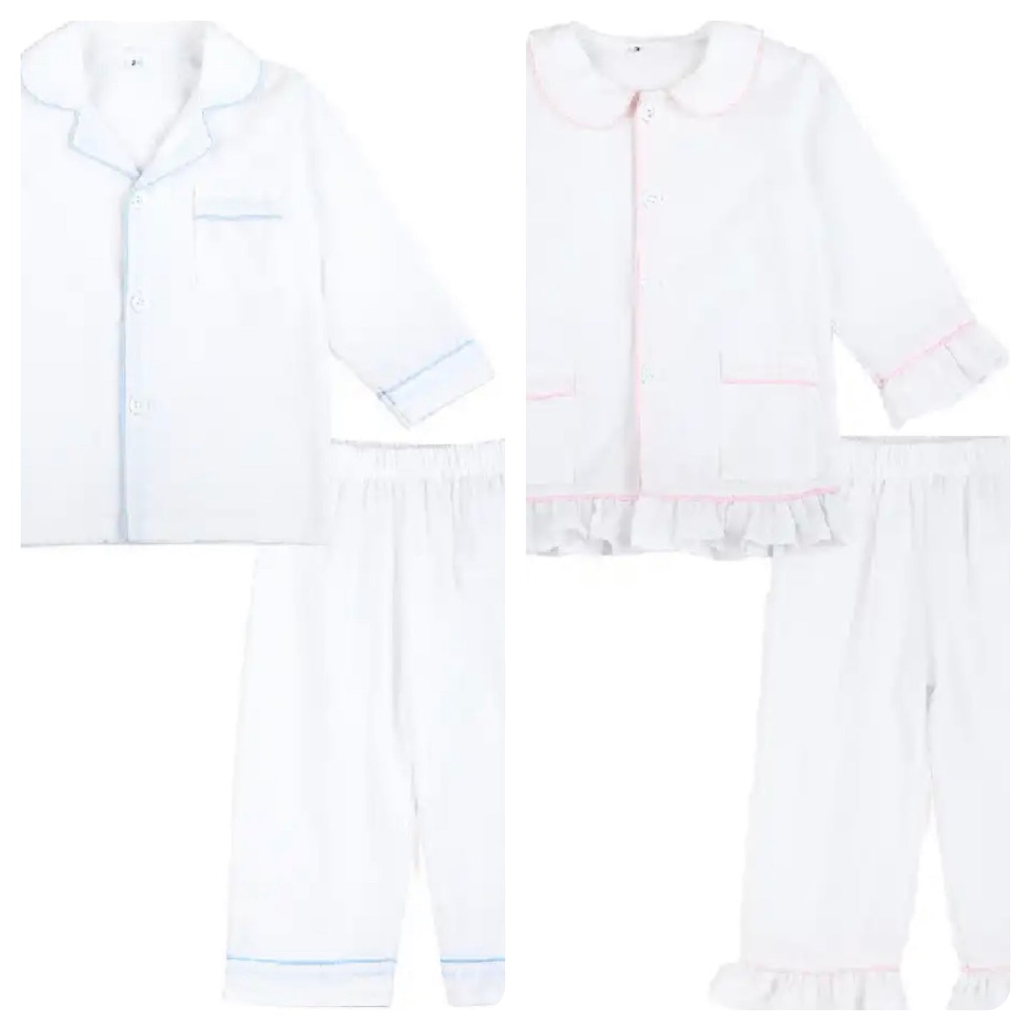 White Long Pyjamas