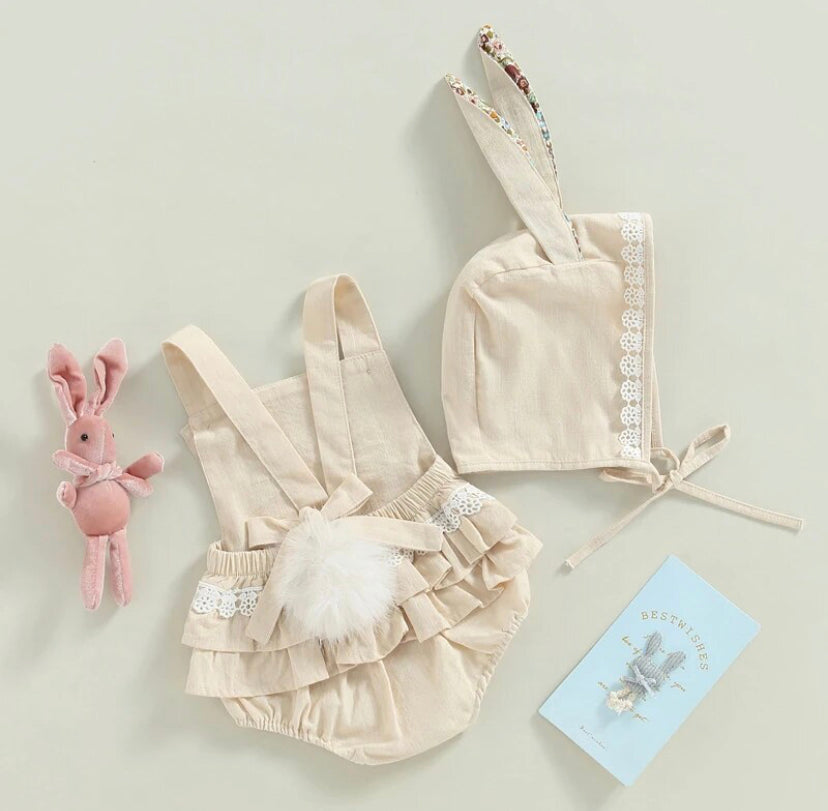 Bunny Romper & Bonnet