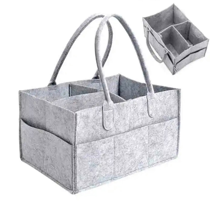 Grey Nappy Caddy