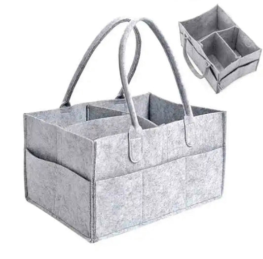 Grey Nappy Caddy