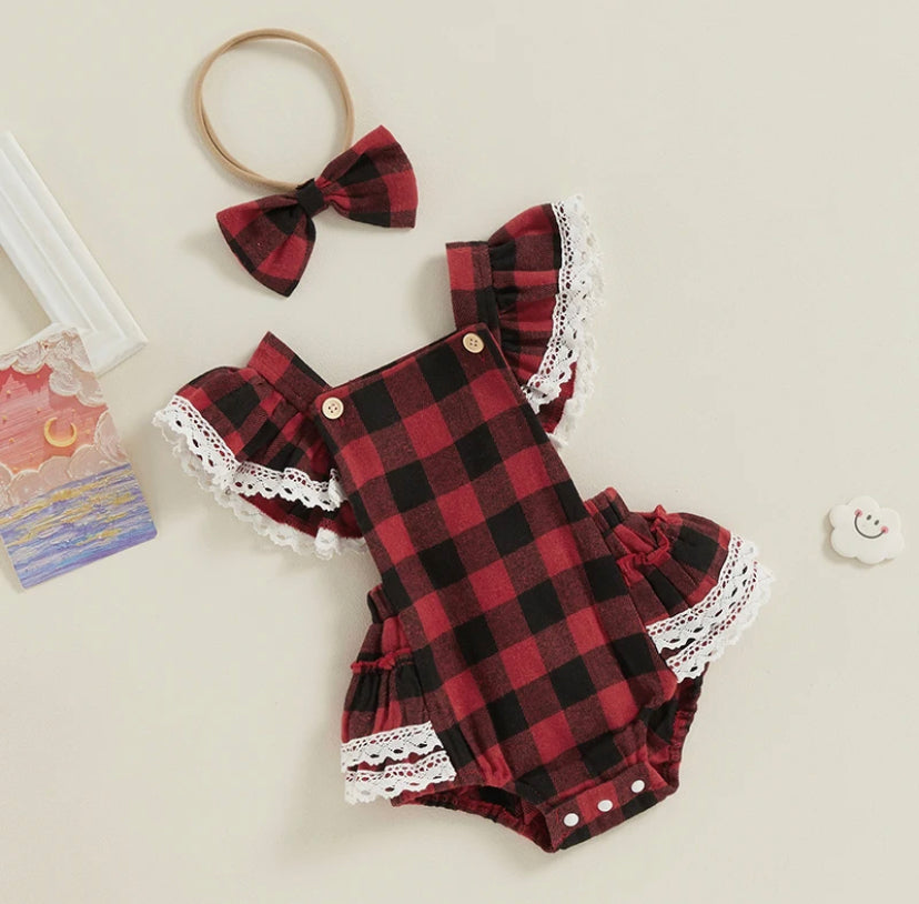 Tartan Romper