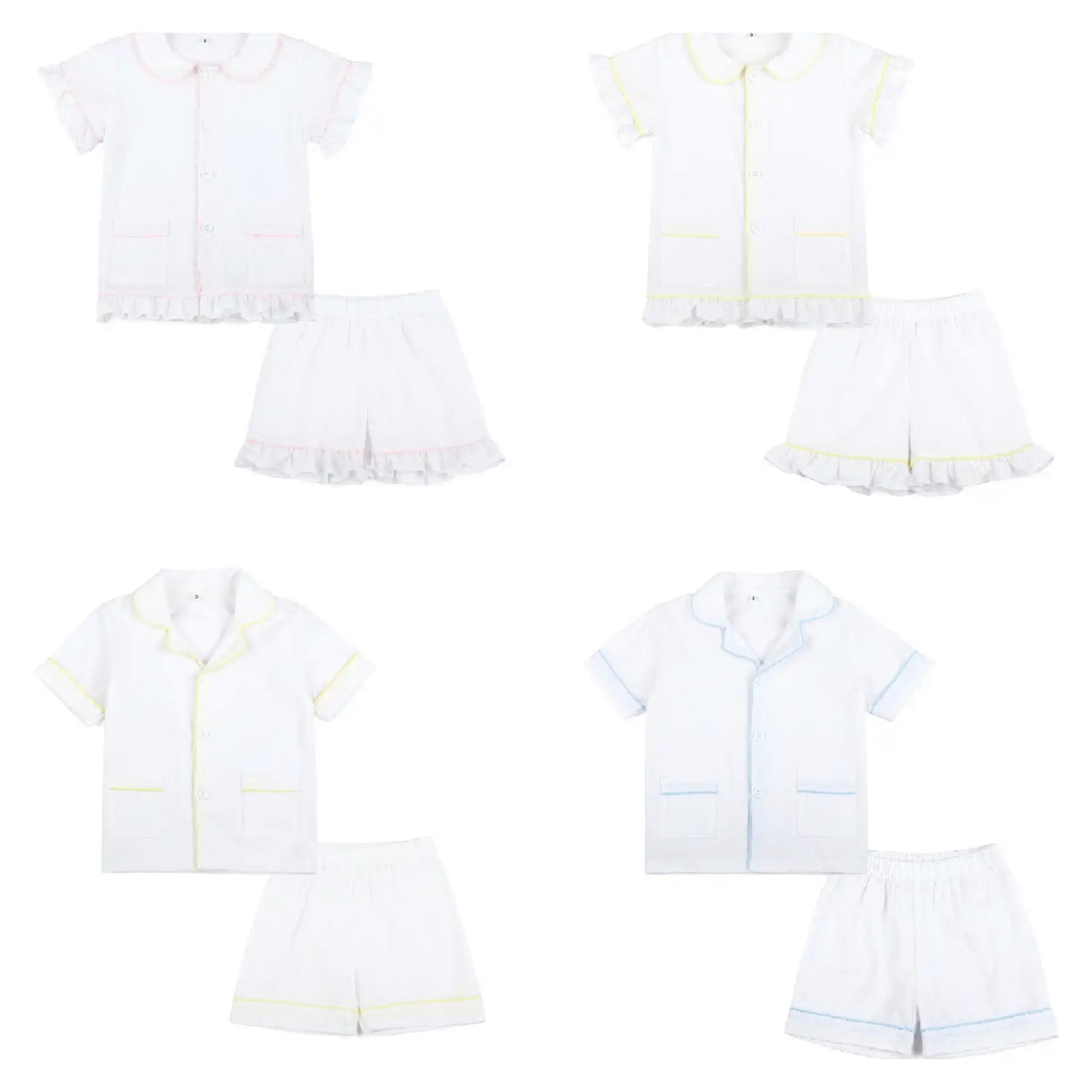 White Short Pyjamas
