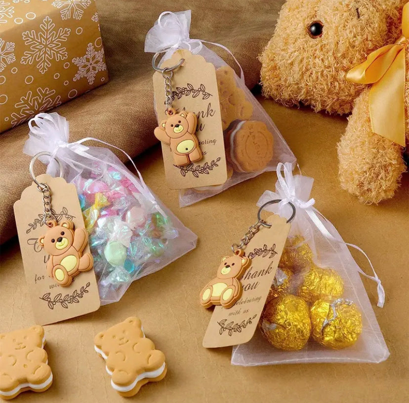 Teddy Bear Keyring Party Favour