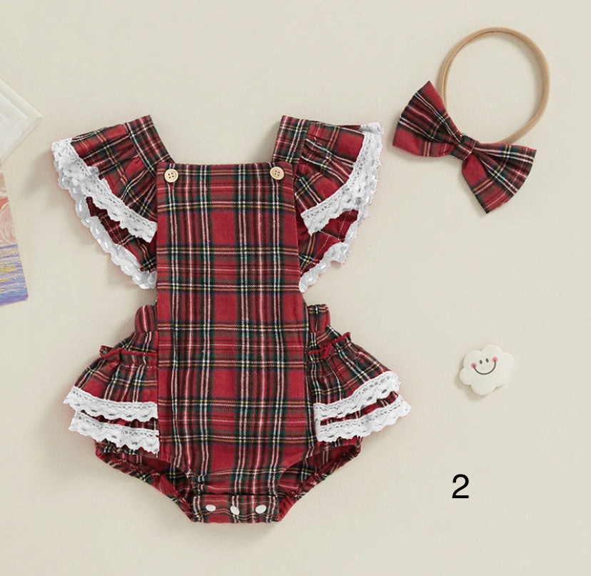 Tartan Romper