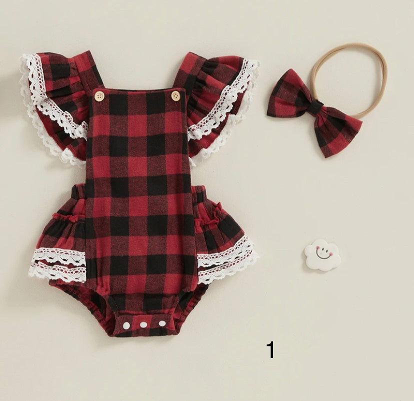 Tartan Romper