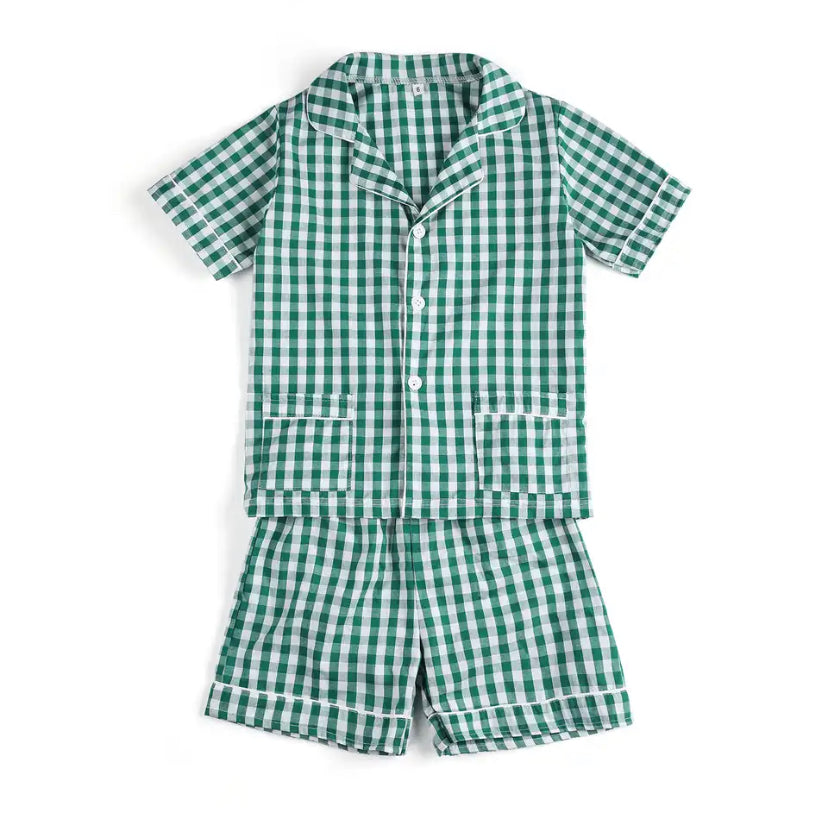 Short Gingham Pyjamas