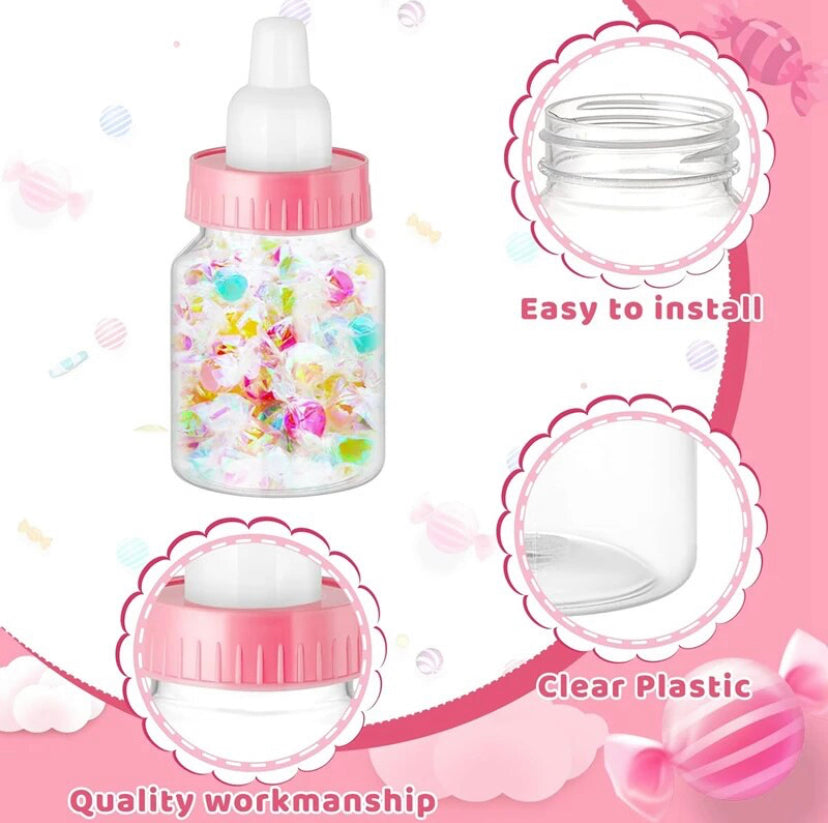12pc Baby Bottles - pink or blue