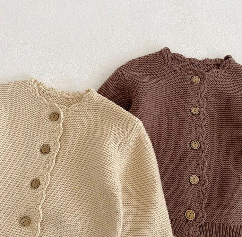 Scallop Knit Cardigan