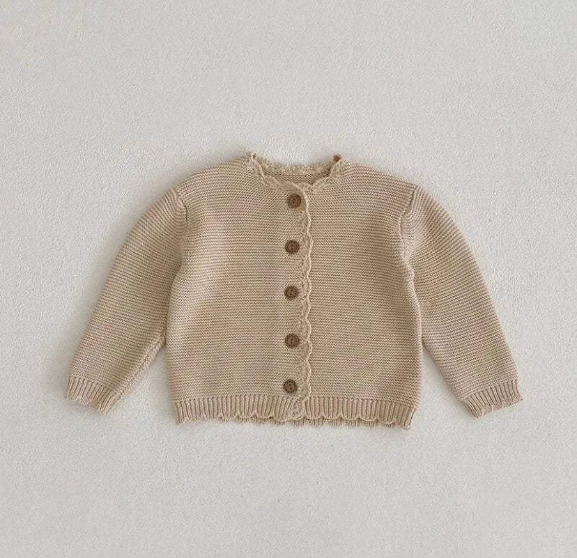 Scallop Knit Cardigan
