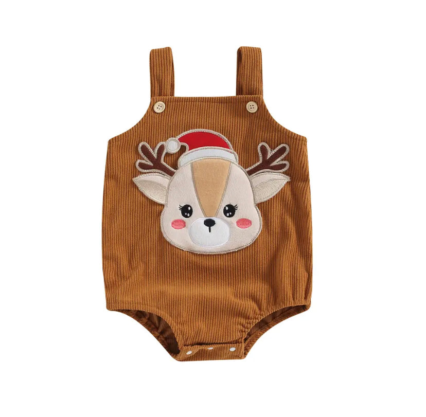 Corduroy Reindeer Romper