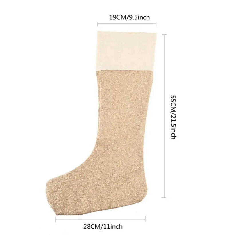 Canvas Stockings - 6 Pieces