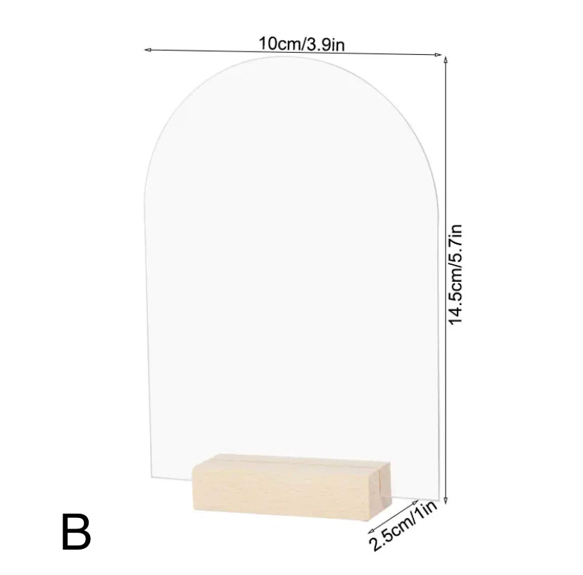 10pc acrylic signs & base