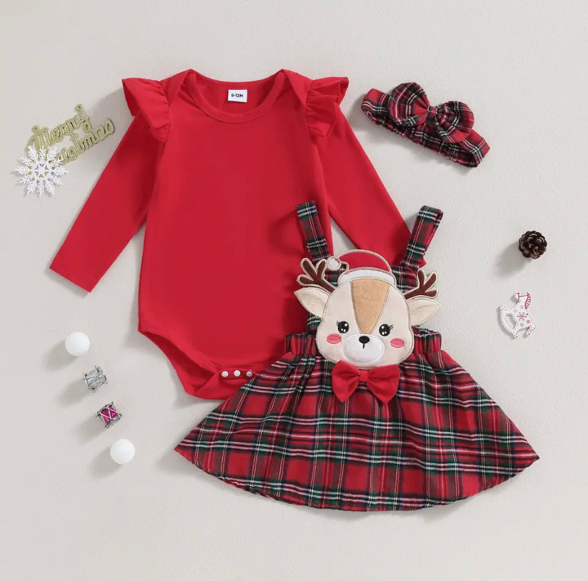 Reindeer Pinafore