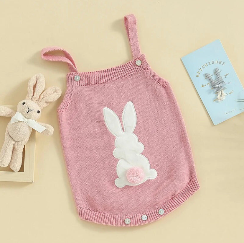 Knit Bunny Pom Pom Tail