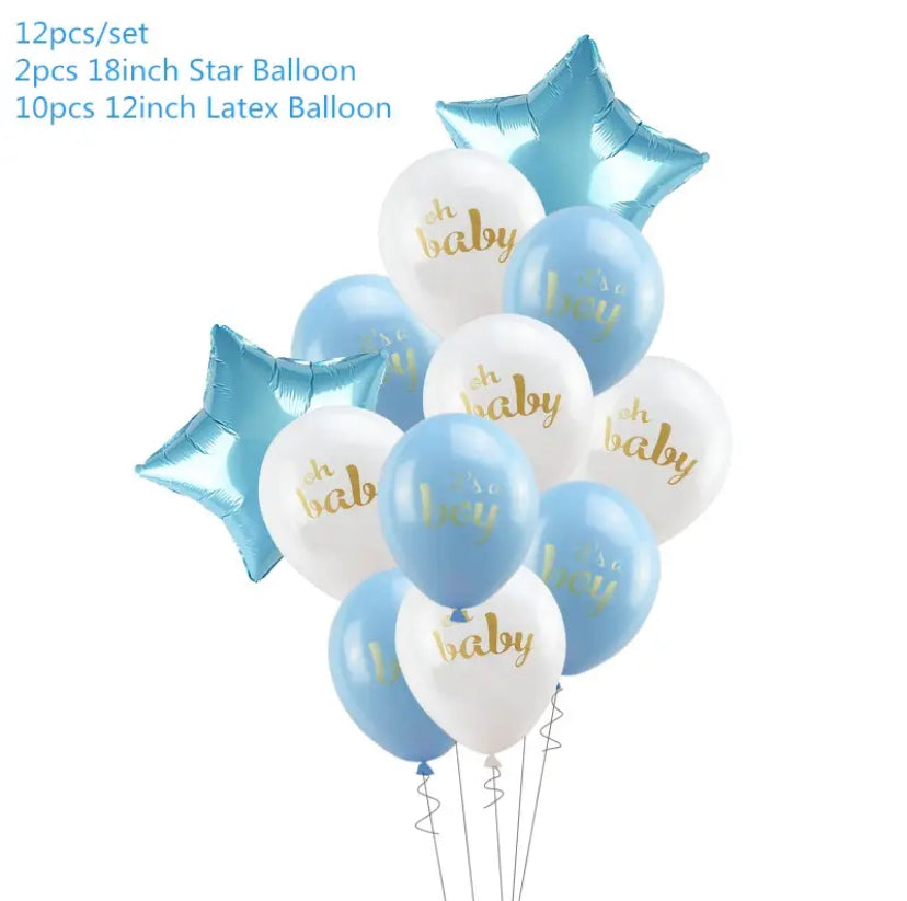 Baby boy ballon set