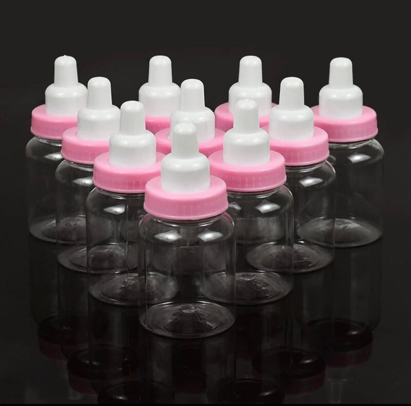 12pc Baby Bottles - pink or blue