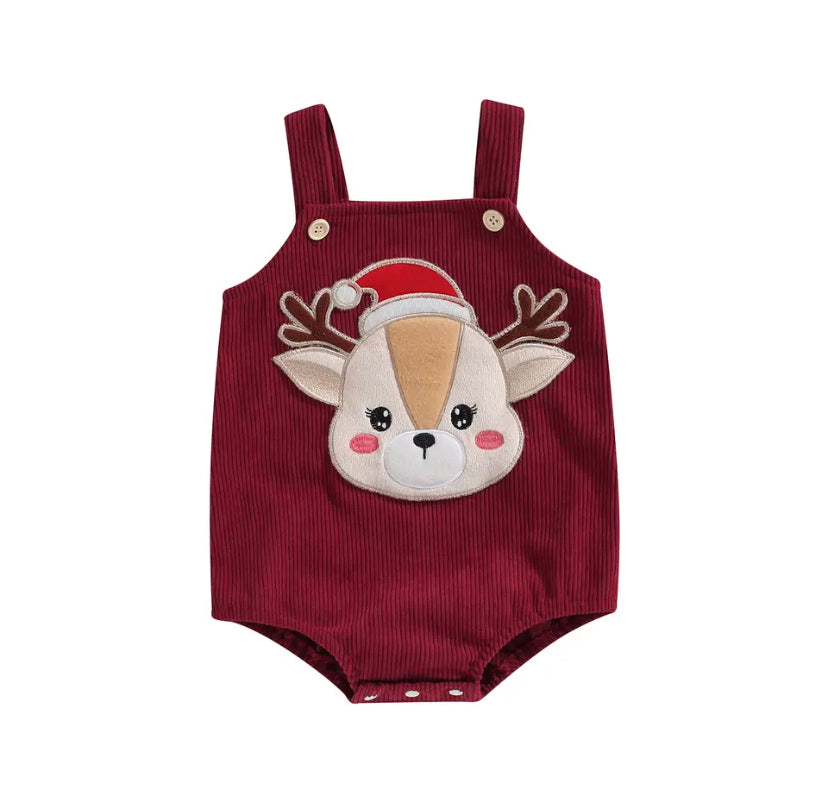 Corduroy Reindeer Romper