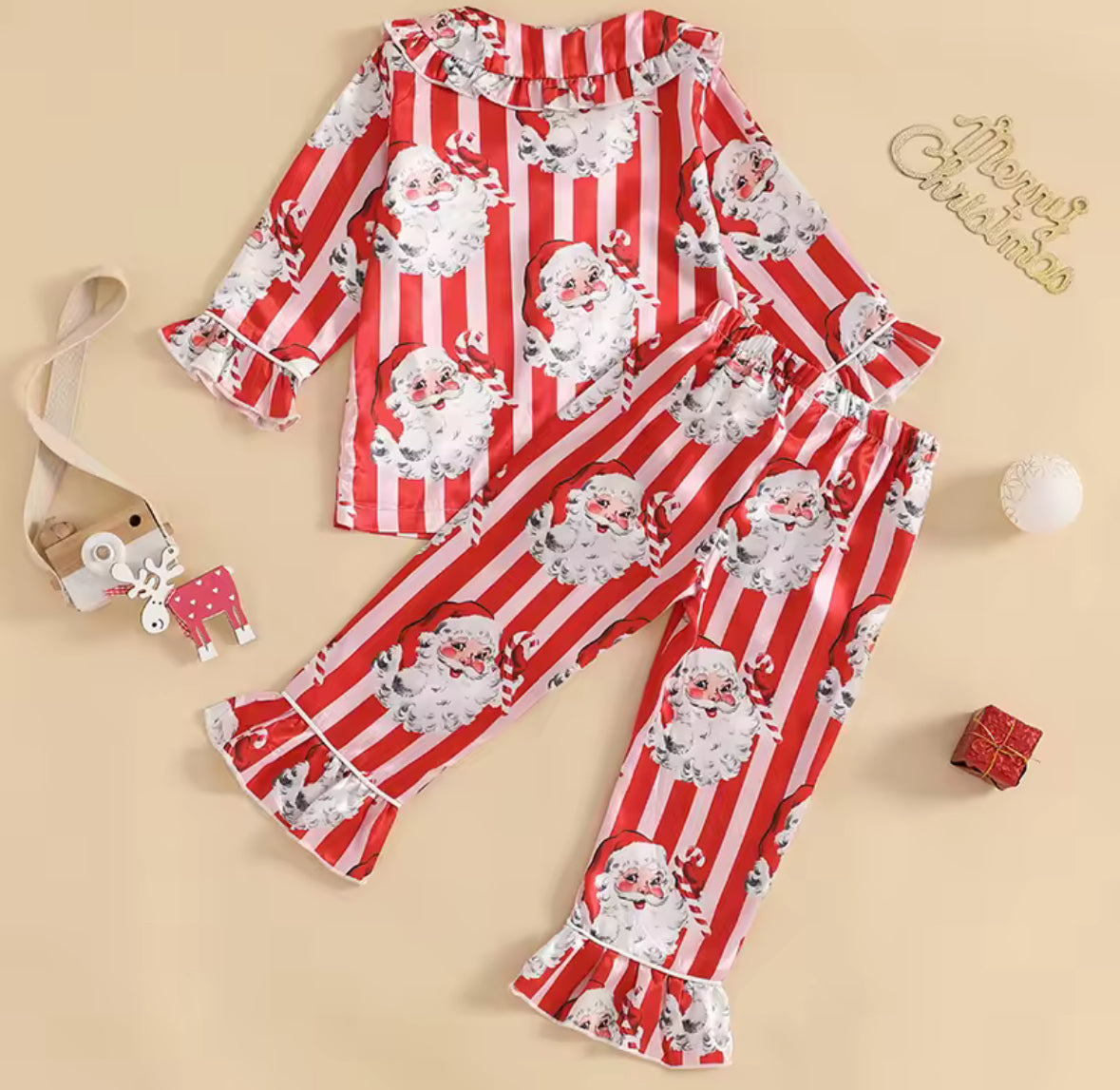 Stripe Santa Pyjama