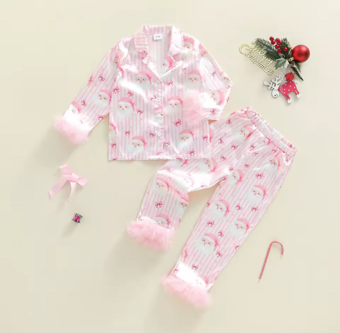 Pink Santa pjs