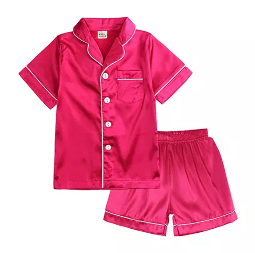 Satin Pjs - Shorts Set