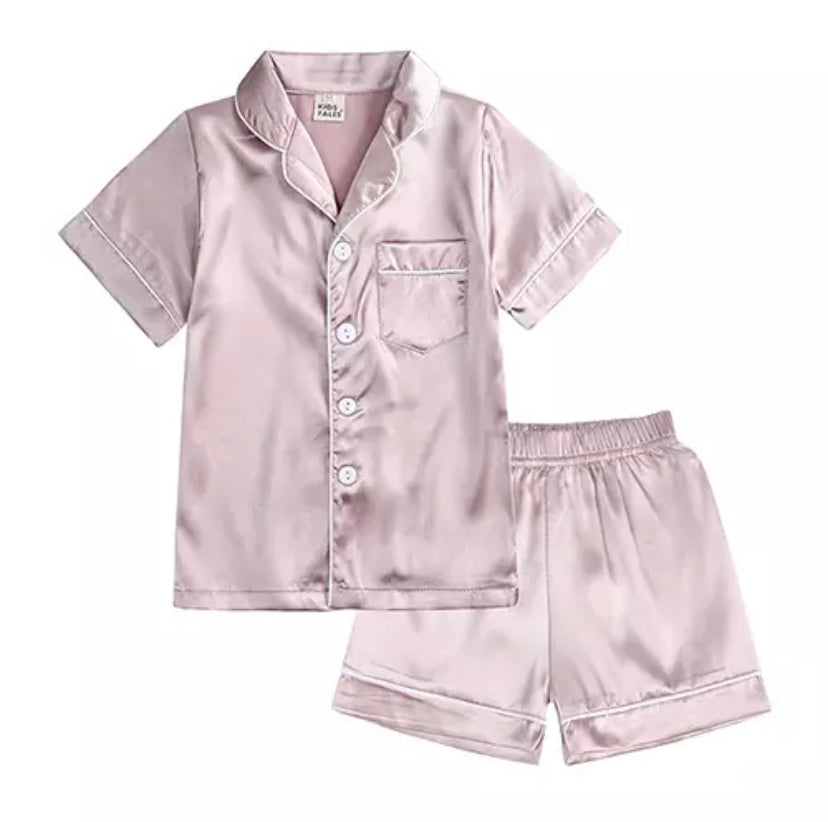 Satin Pjs - Shorts Set