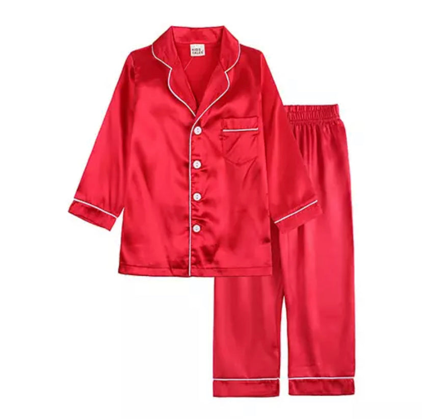 Satin Pjs - Long Sleeve/Leg