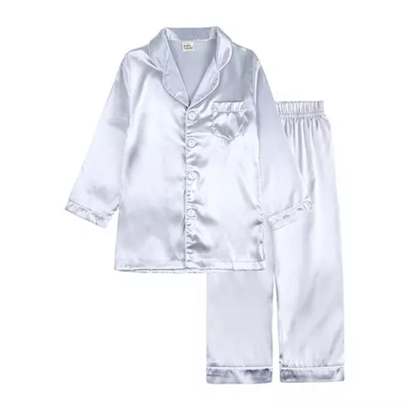 Satin Pjs - Long Sleeve/Leg
