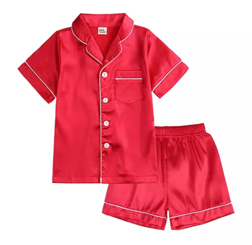 Satin Pjs - Shorts Set