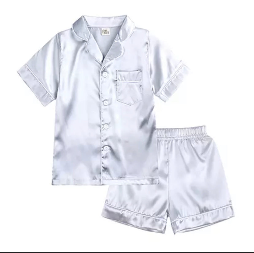 Satin Pjs - Shorts Set