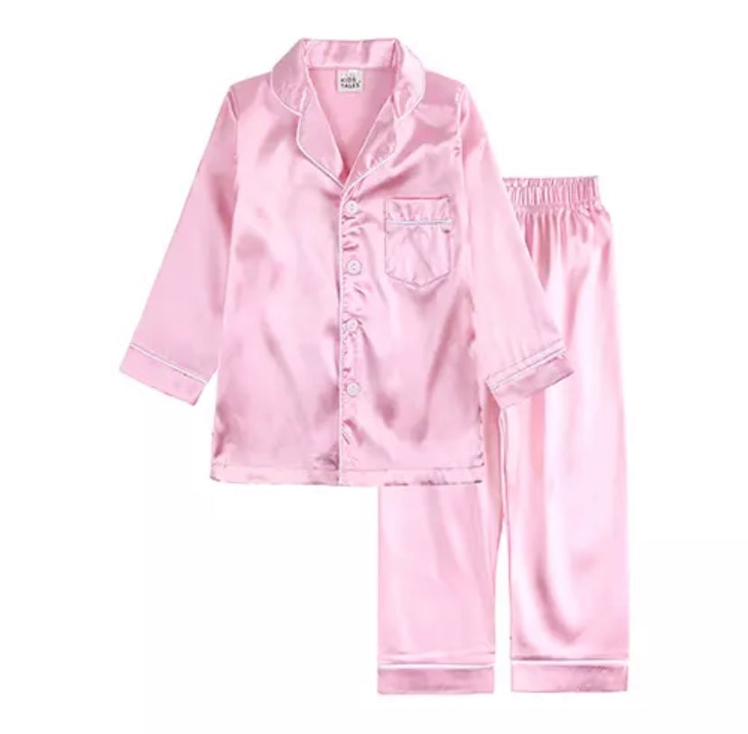 Satin Pjs - Long Sleeve/Leg