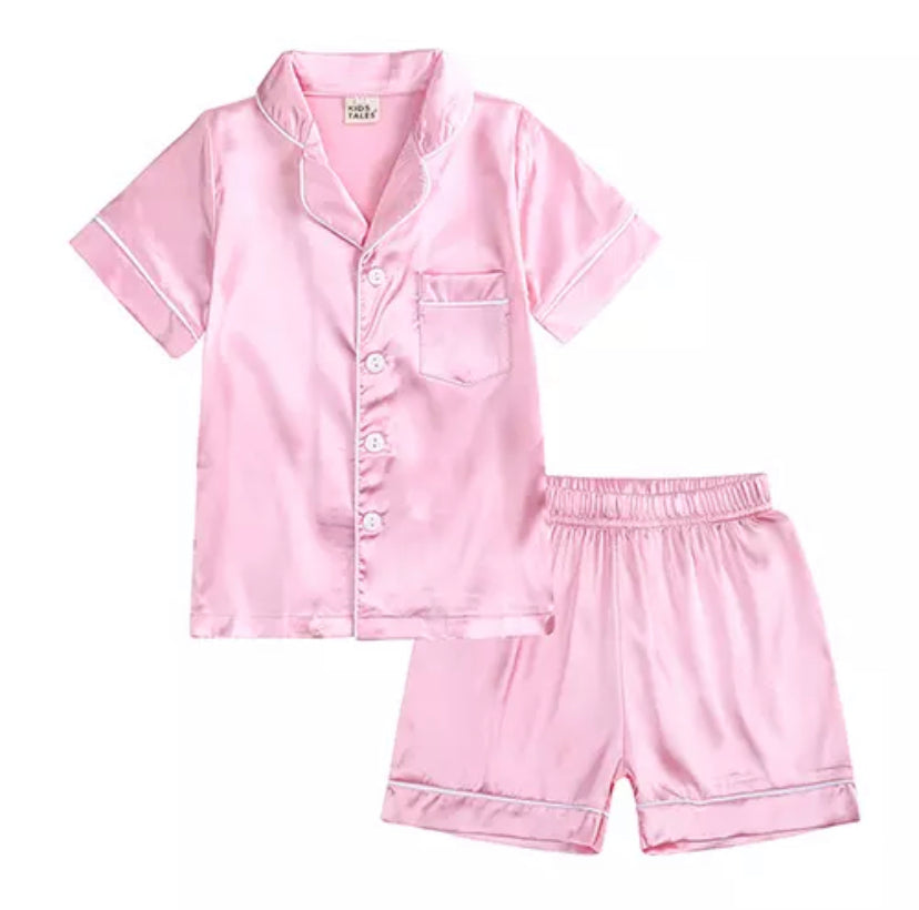 Satin Pjs - Shorts Set