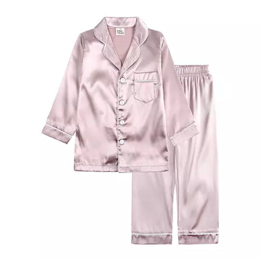 Satin Pjs - Long Sleeve/Leg
