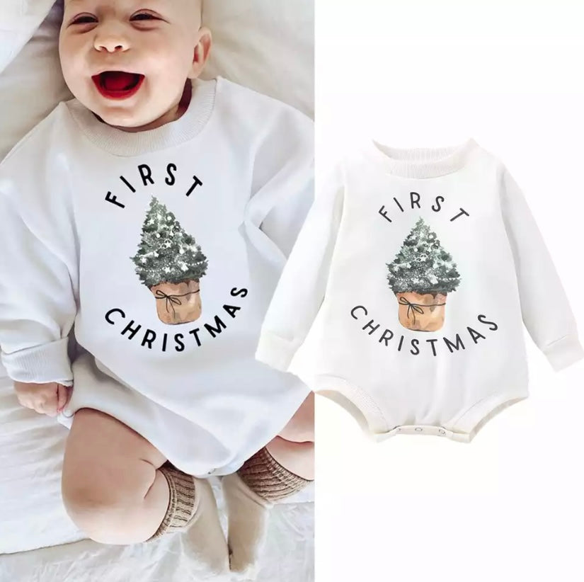 My First Christmas Romper