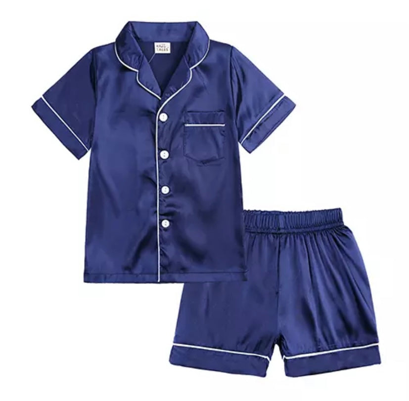 Satin Pjs - Shorts Set