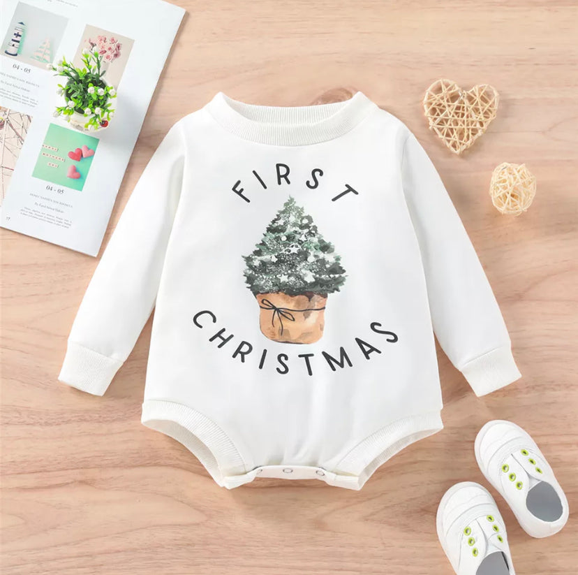 My First Christmas Romper