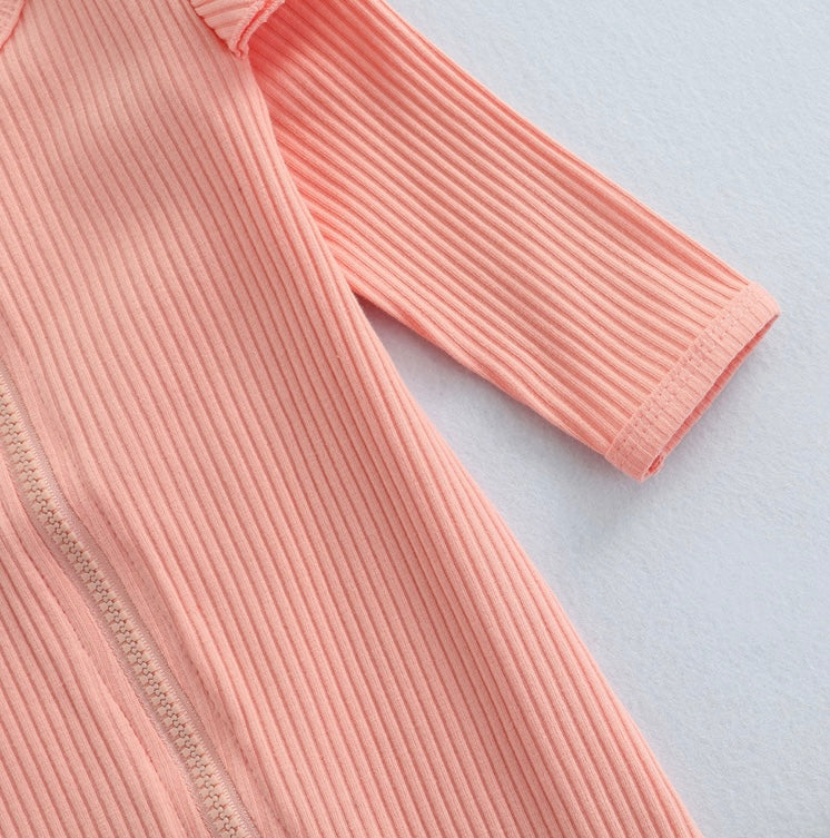 Ribbed Ruffle Romper & Headband