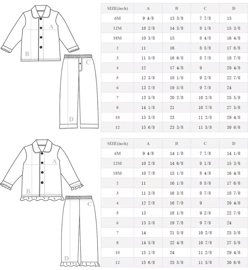 Children’s Frill Pyjamas