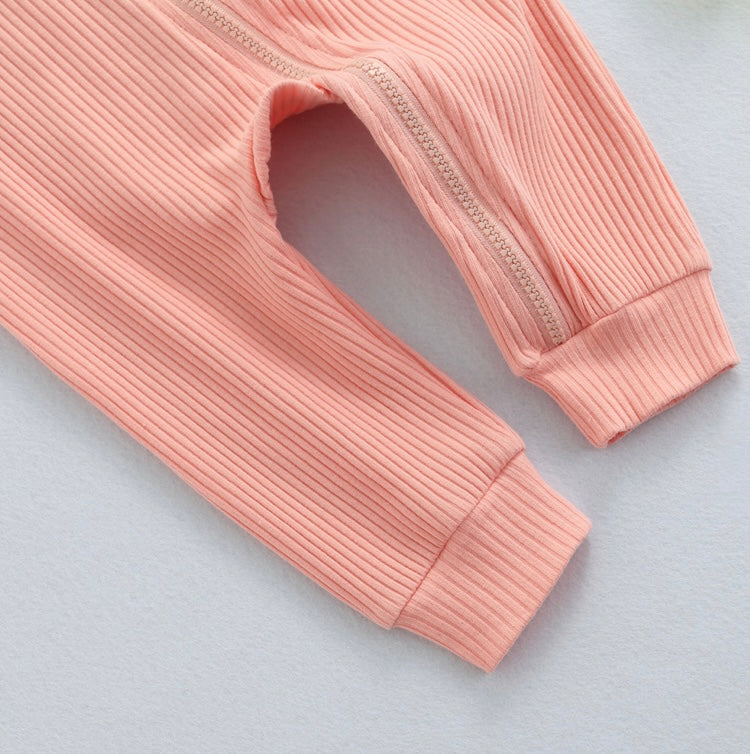 Ribbed Ruffle Romper & Headband