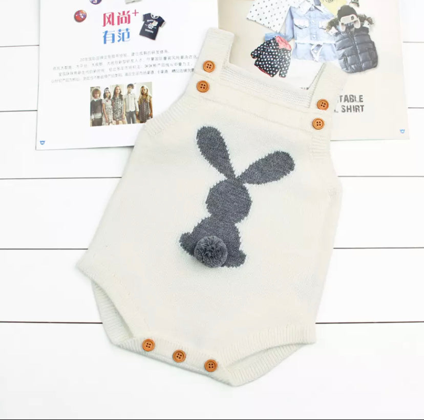 Knitted Bunny Romper