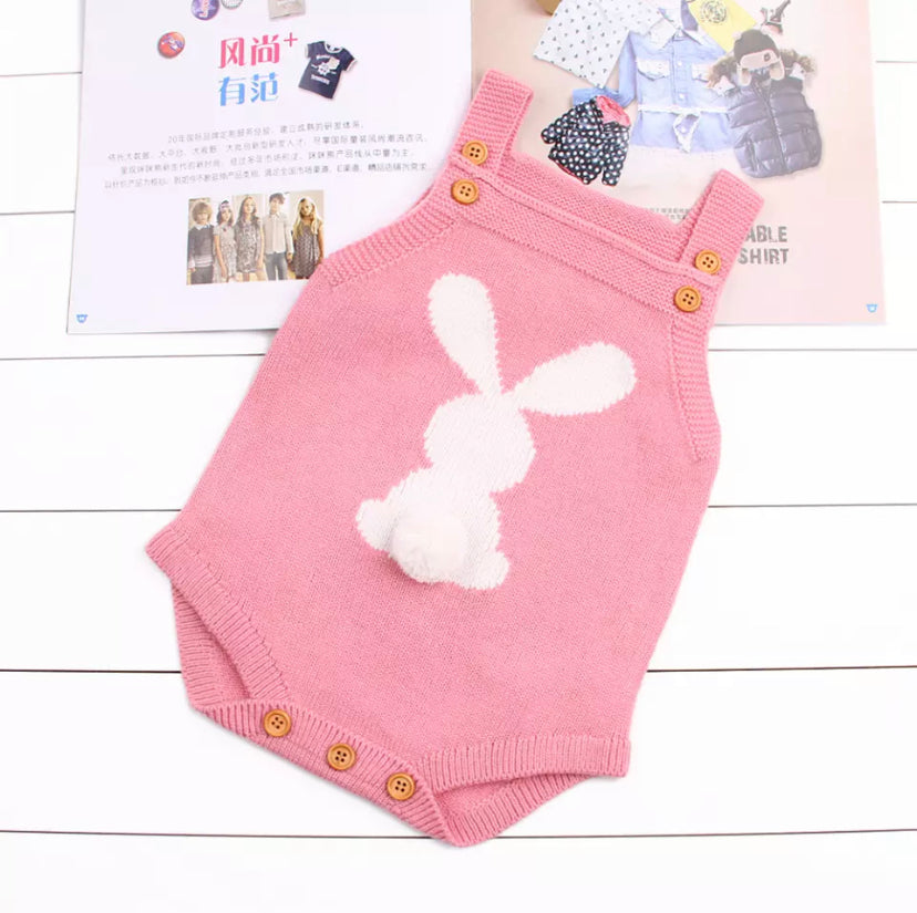 Knitted Bunny Romper