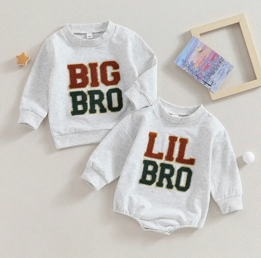 Grey Big bro / lil bro sweater
