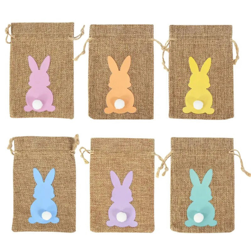 Linen Bunny Bags